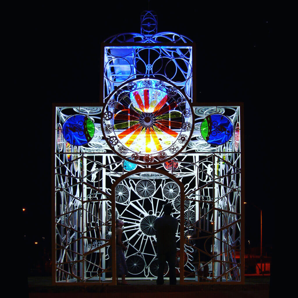 Bike Church Sculpture by Blessing Hancock