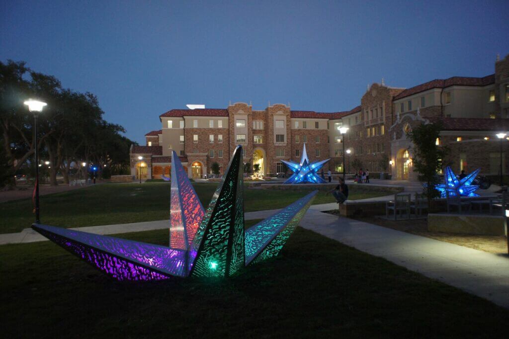 Texas Tech - Texas Rising sculpture by Blessing Hancock